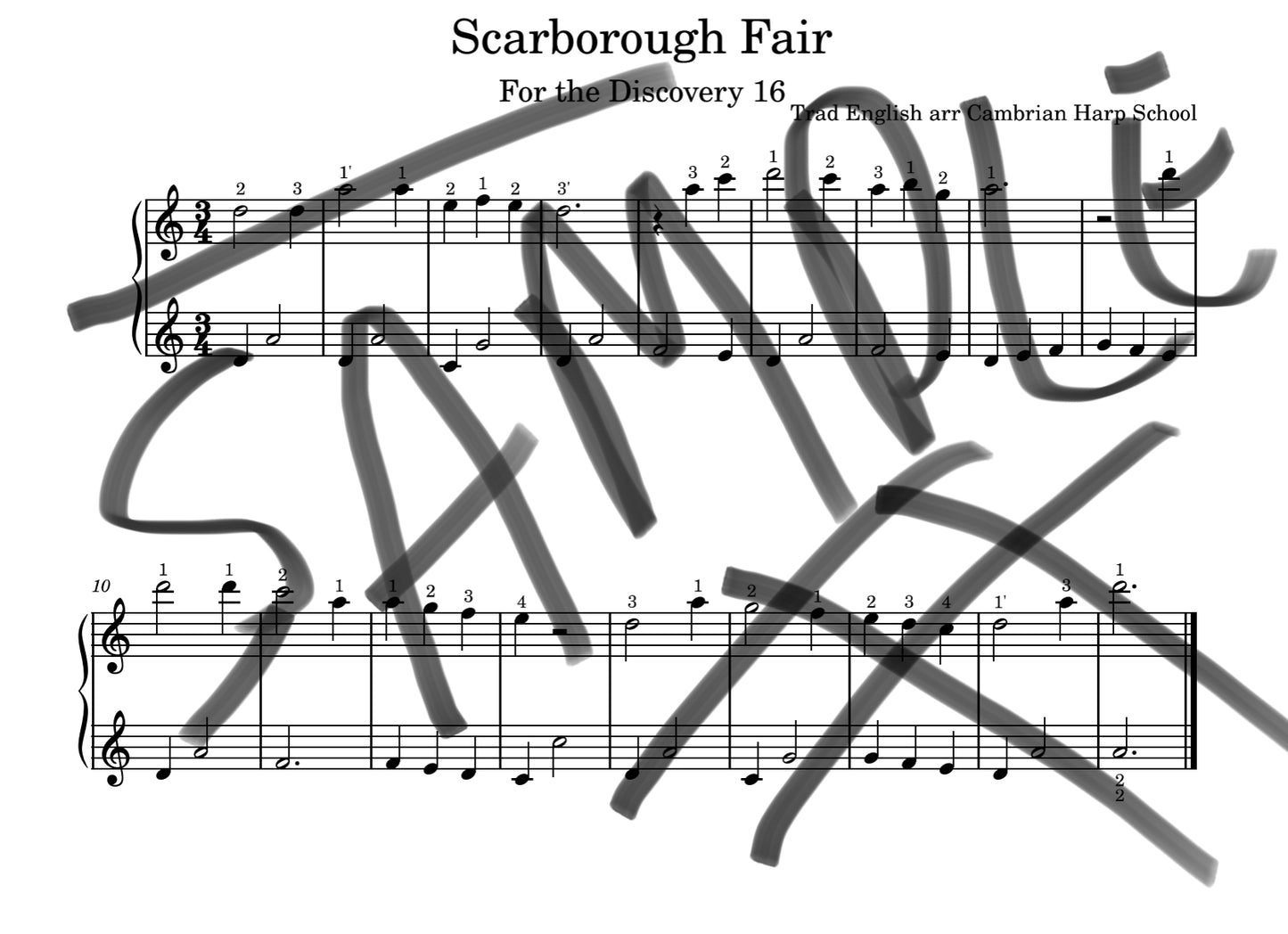 Three English Folk Tunes for the Discovery 16 - PDF