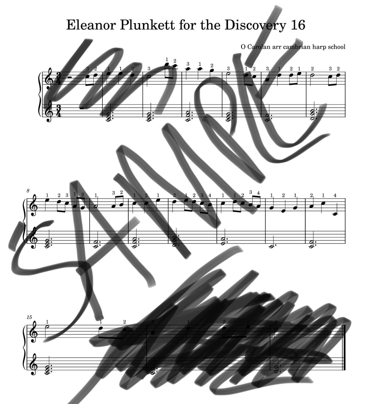 Eleanor Plunkett for the Derwent Harps Discovery 16 sample picture