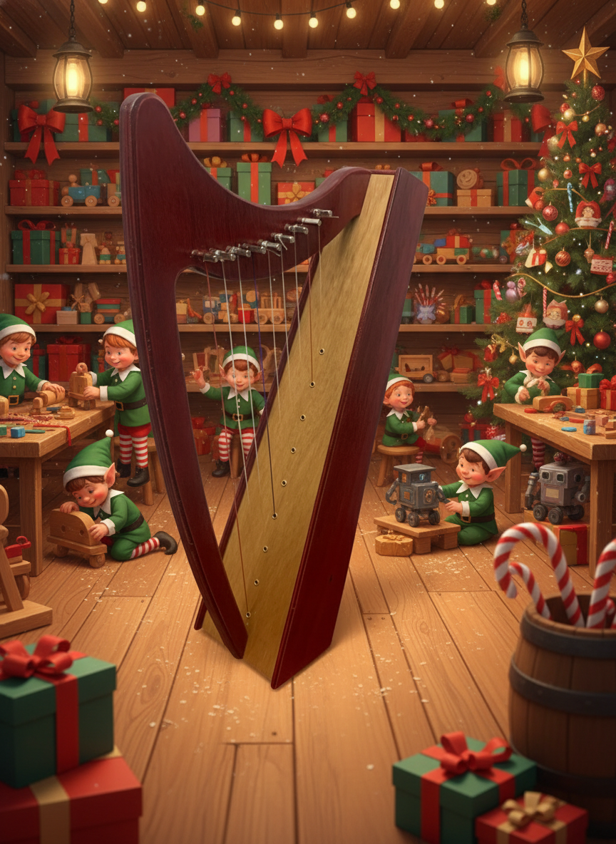 Seren Fach / Little Star Harp - Made in Wales