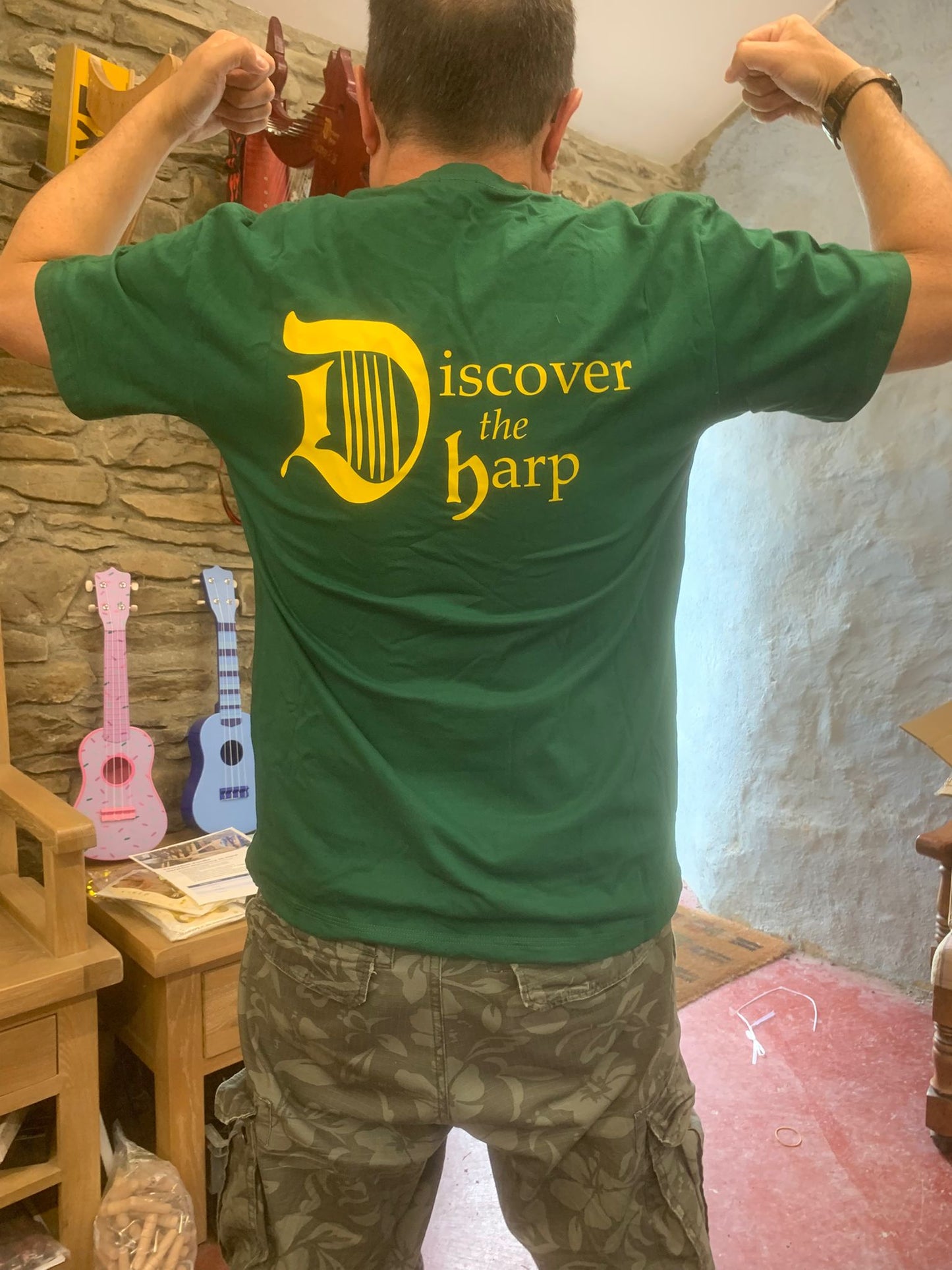 Discover The Harp Tee Shirt Featuring Dewi Draig