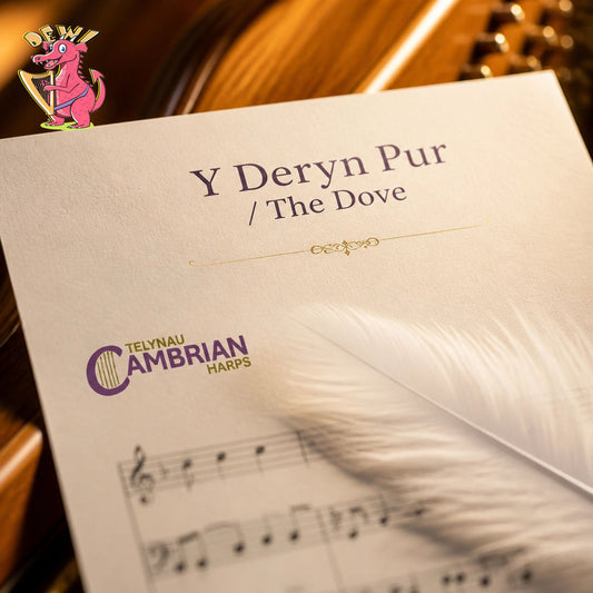 Y Deryn Pur / The Dove in C major for small harp ensemble plus solo part for Discovery 16