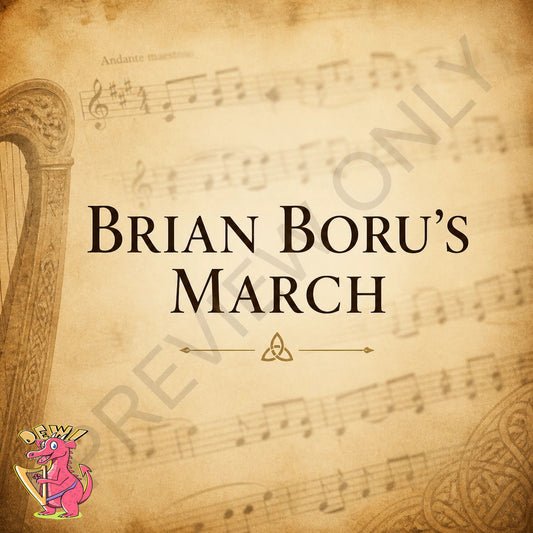 Brian Boru's March for the Discovery 16, Adventurer 20 or any small harp 99p - video lesson included