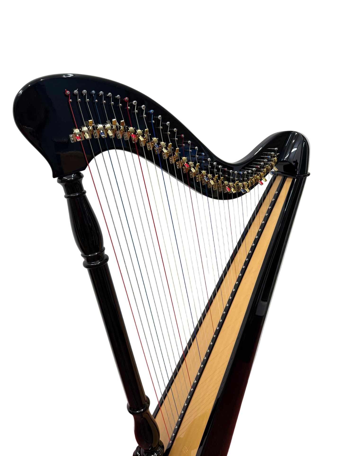 Hempson 34 string lever harp by Harfenland