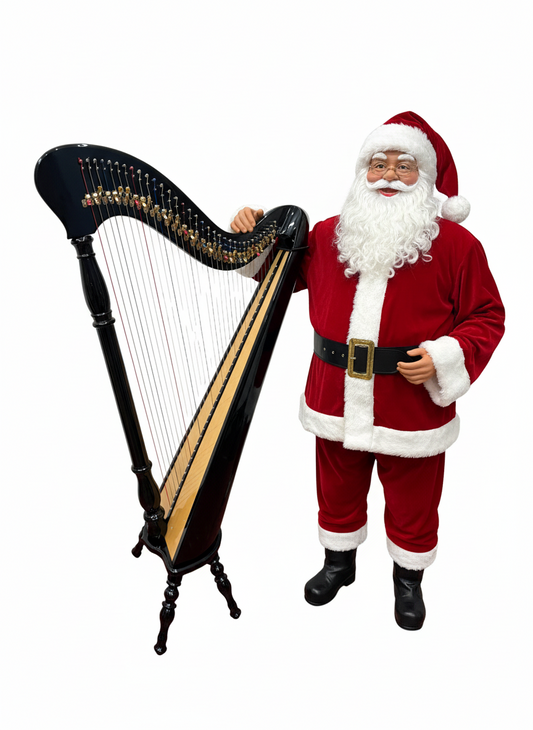 Hempson 34 string lever harp by Harfenland