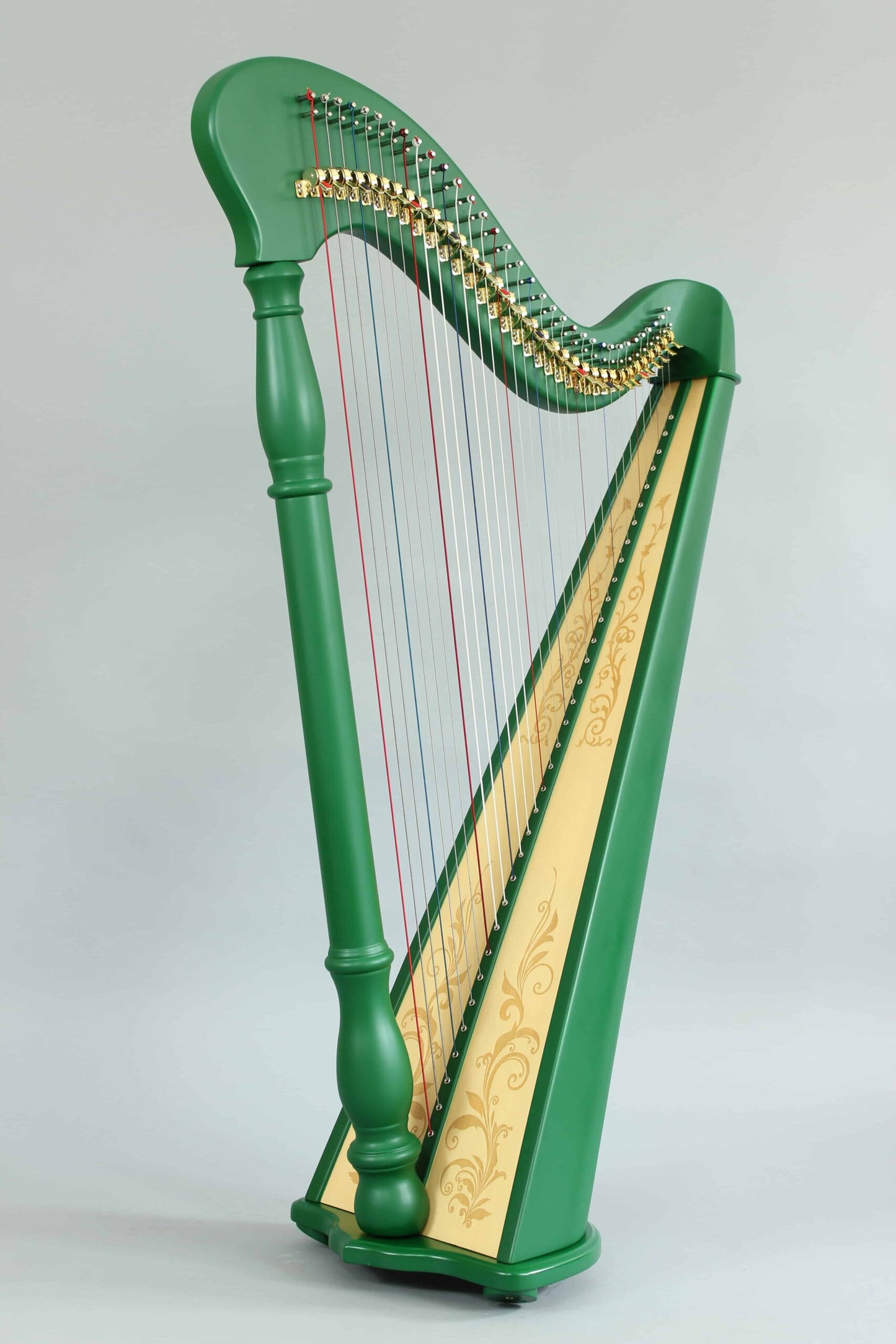 Hempson 34 string lever harp by Harfenland