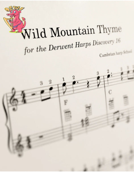 Wild mountain thyme sheet music pdf for the derwent harps discovery 16 