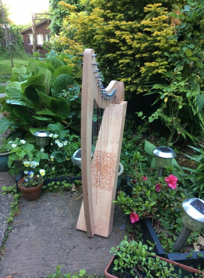 Derwent Harps Adventurer 20 in Natural Wood Finishes Made in England   derwent harps.myshopify.com