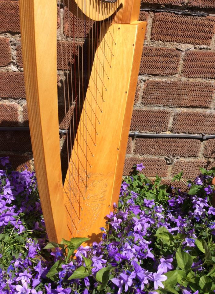 Derwent Harps Adventurer 20 in Natural Wood Finishes Made in England   derwent harps.myshopify.com