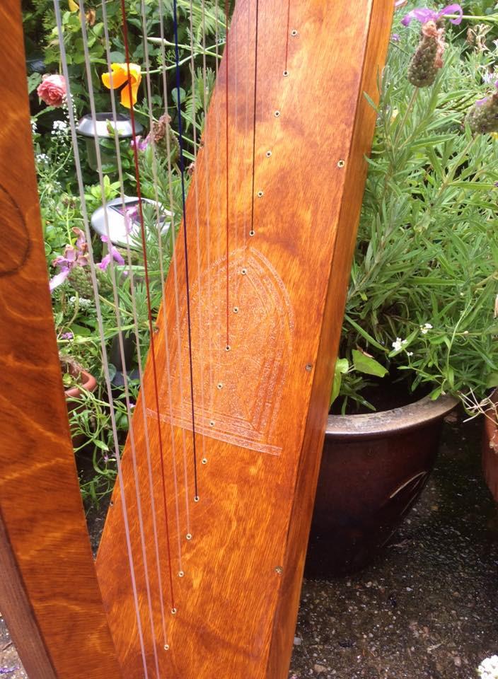 Derwent Harps Adventurer 20 in Natural Wood Finishes Made in England   derwent harps.myshopify.com