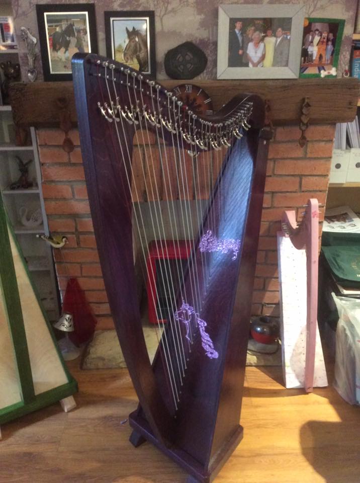 Derwent Harps Explorer 34 Made in Wales in Natural Wood Stain Finishes