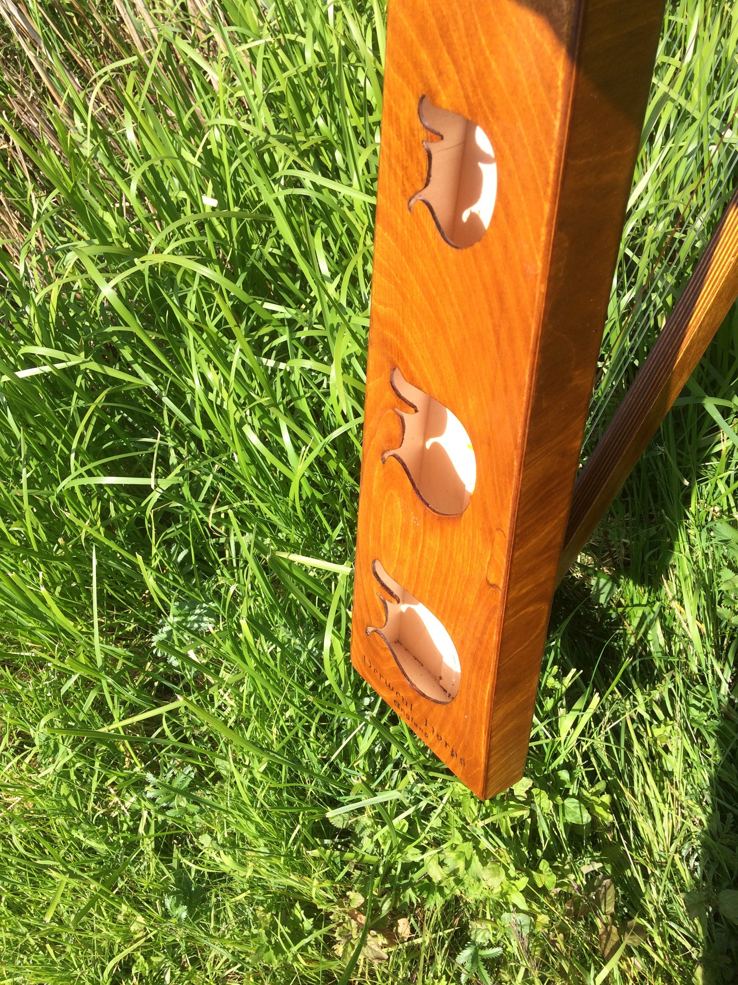 Derwent Harps Adventurer 20 with F and C Levers  in Natural Wood Finishes Made in Wales