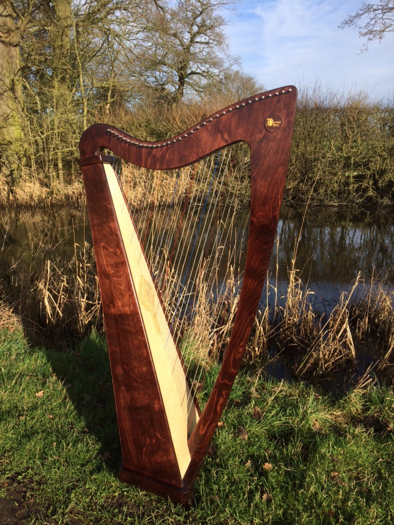Derwent Harps Explorer 34 Made in Wales in Natural Wood Stain Finishes