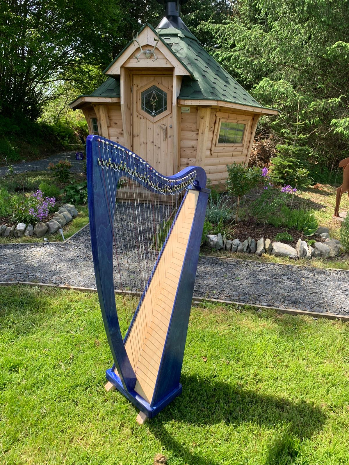 Derwent Harps Explorer 34 Made in Wales in Natural Wood Stain Finishes