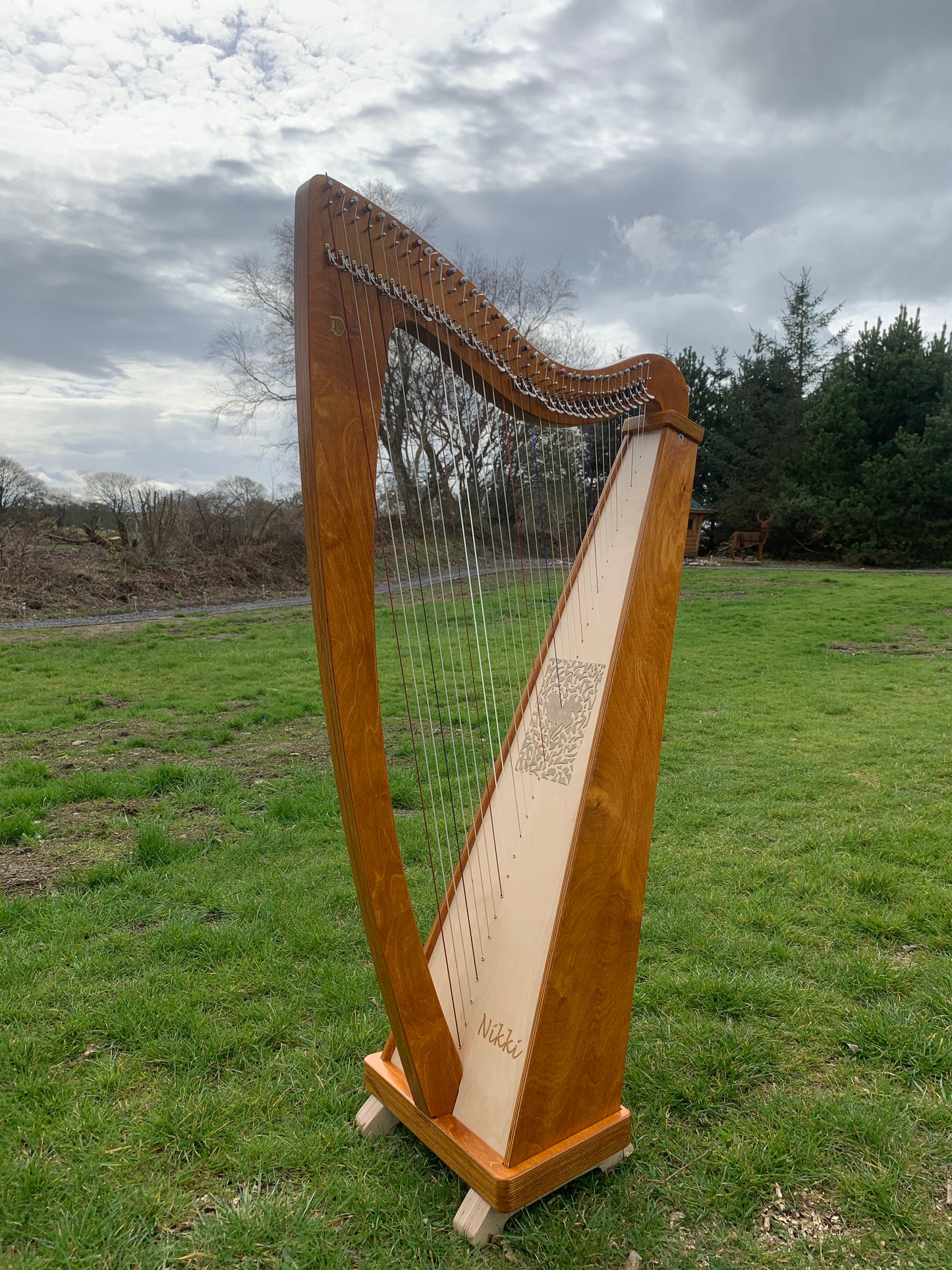 Derwent Harps Explorer 34 Made in Wales in Natural Wood Stain Finishes
