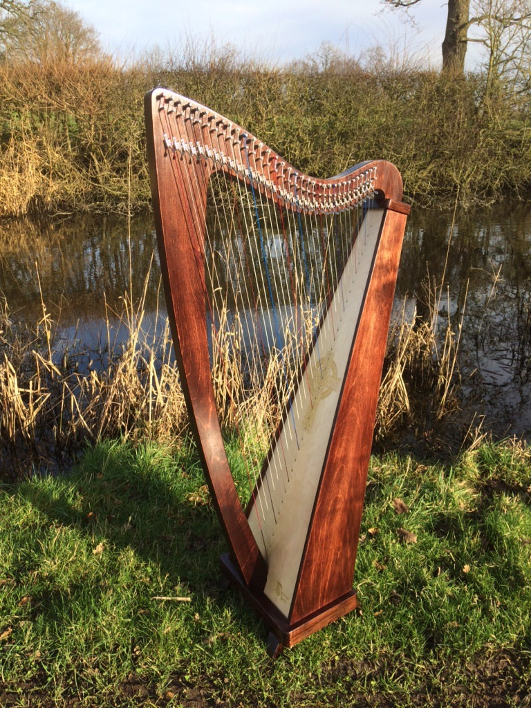 Derwent Harps Explorer 34 Made in Wales in Natural Wood Stain Finishes