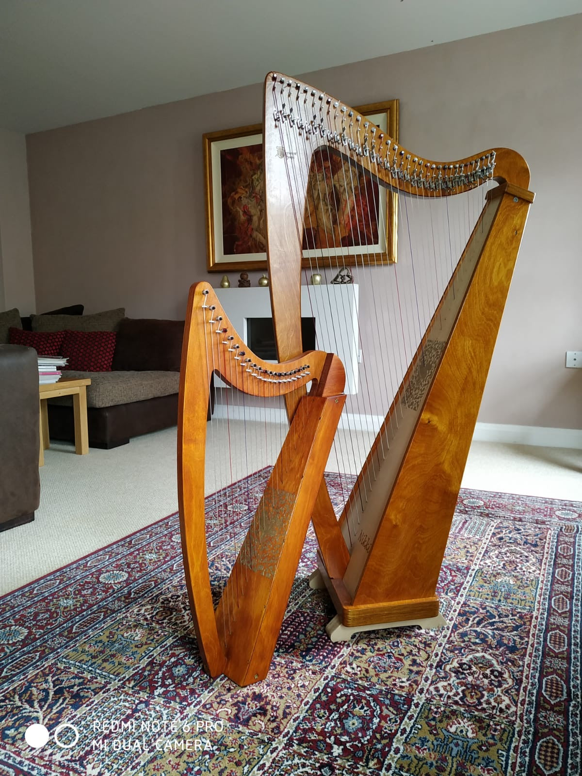 Derwent Harps Explorer 34 Made in Wales in Natural Wood Stain Finishes