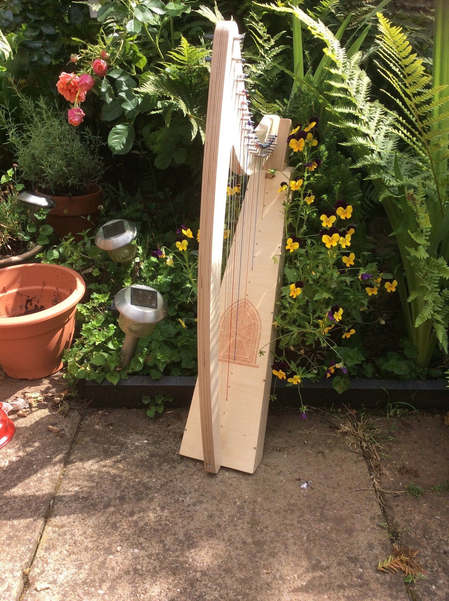 Derwent Harps Adventurer 20 in Natural Wood Finishes Made in England   derwent harps.myshopify.com