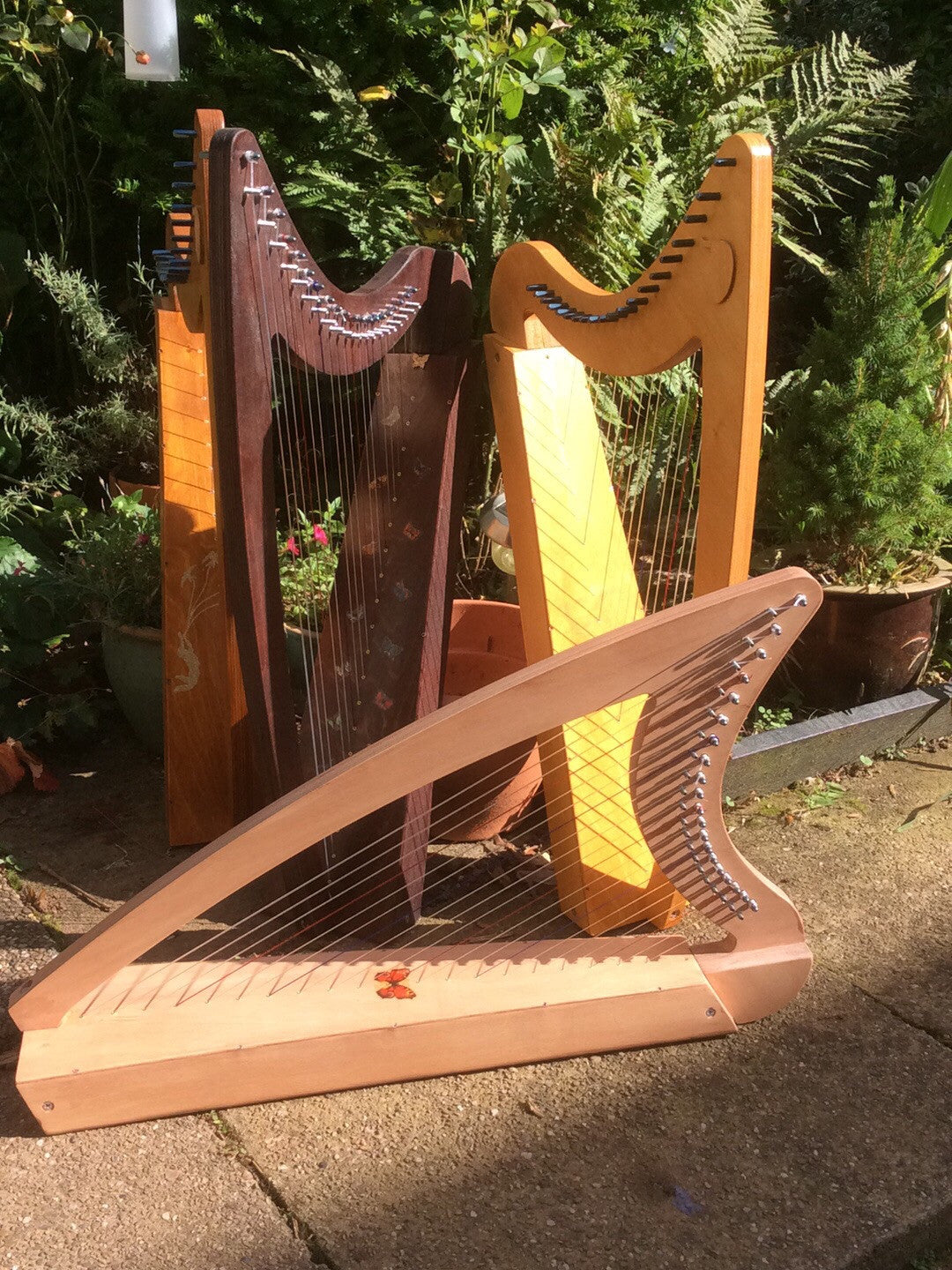 Derwent Harps Adventurer 20 in Natural Wood Finishes Made in England   derwent harps.myshopify.com
