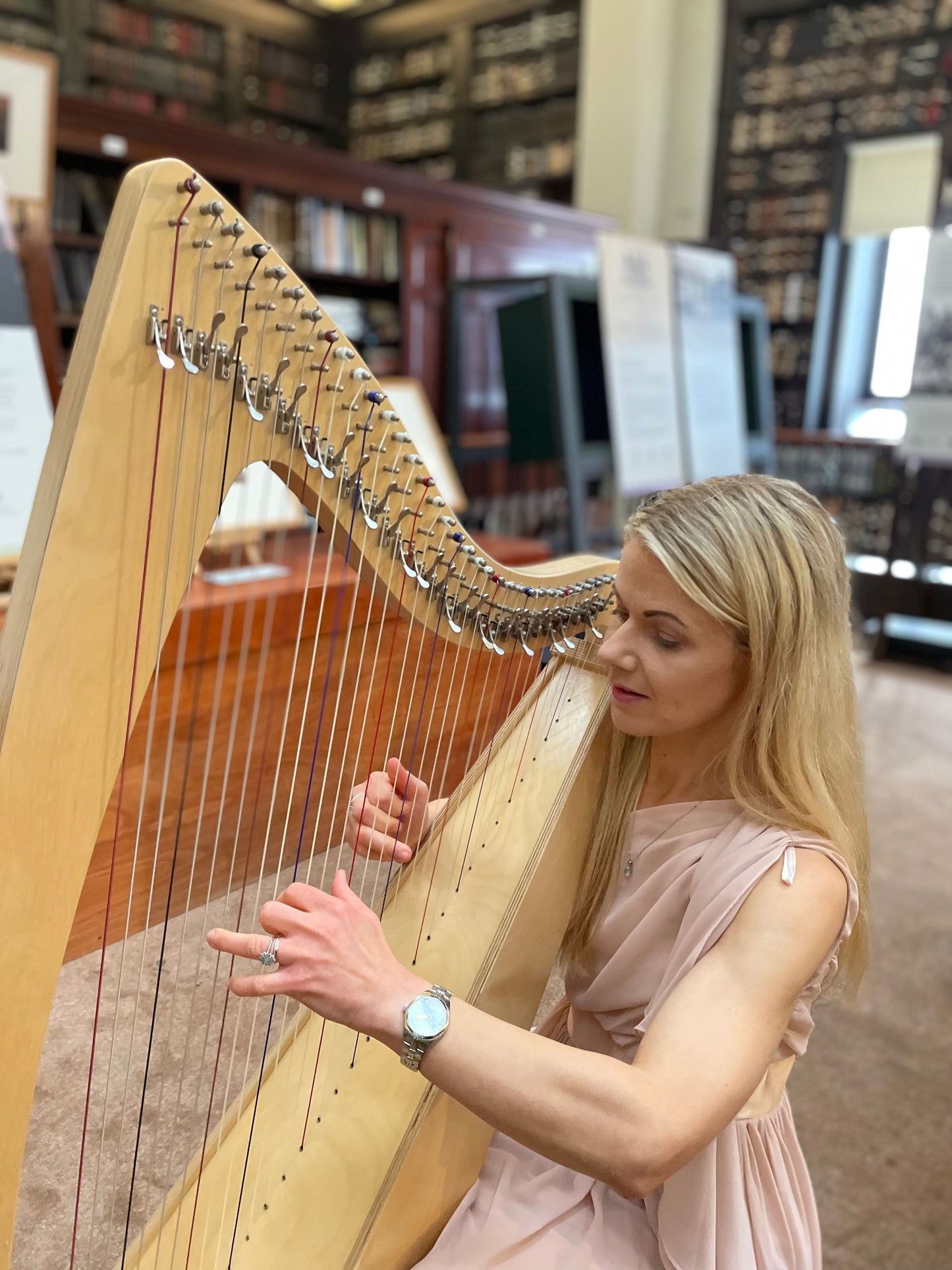 Derwent Harps Explorer 34 Made in Wales in Natural Wood Stain Finishes