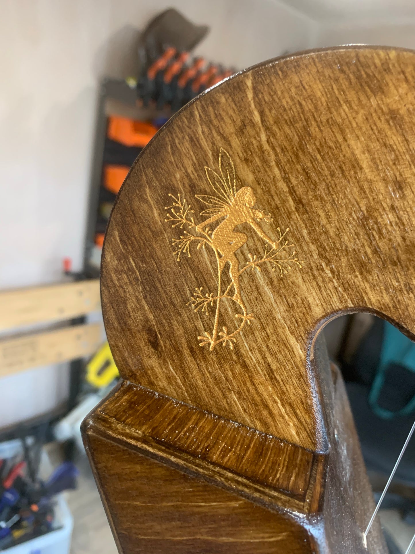 Derwent Harps Adventurer 20 with F and C Levers  in Natural Wood Finishes Made in Wales