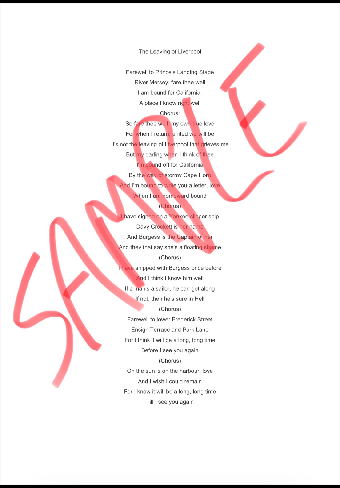 Nine Songs of the Sea for the Discovery 16 and Adventurer 20