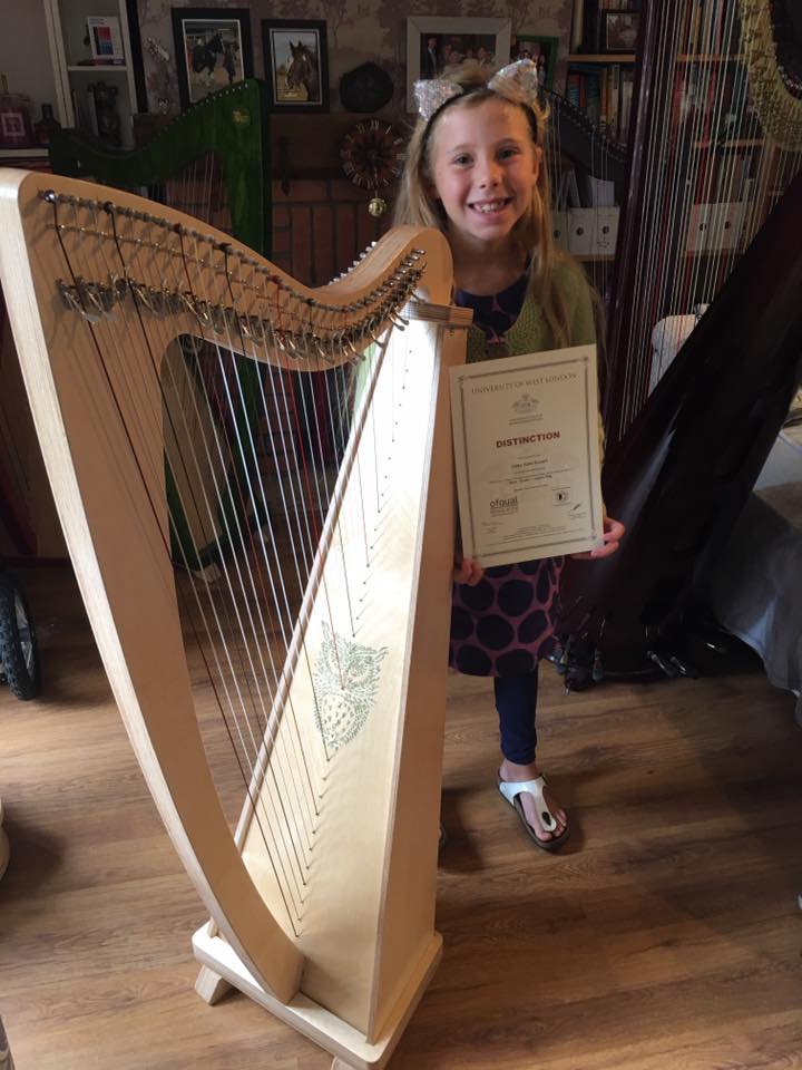 Derwent Harps Explorer 34 Made in Wales in Natural Wood Stain Finishes